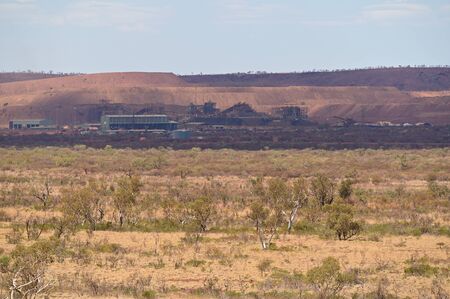 TOM PRICE, WA - OCT 2019:Mount Tom Price mine owned by Rio Tinto Iron Ore.  In 2016, Rio Tinto...