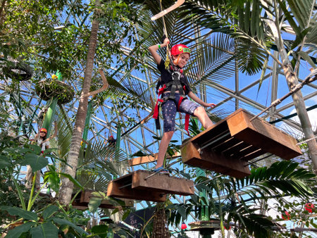 CAIRNS, QLD - MAY 28 2023:Cairns ZOOM and Wildlife Dome in Queensland, Australia.The Cairns ZOOM is...