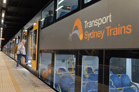 SYDNEY - JAN 02 2026:Sydney Trains railway Sydney NSW Australia.Sydney Trains is Australia's busiest...
