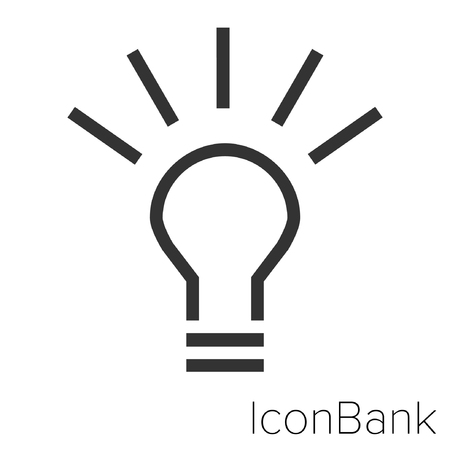 Icon Bank focus on in black and white Illustration.のイラスト素材