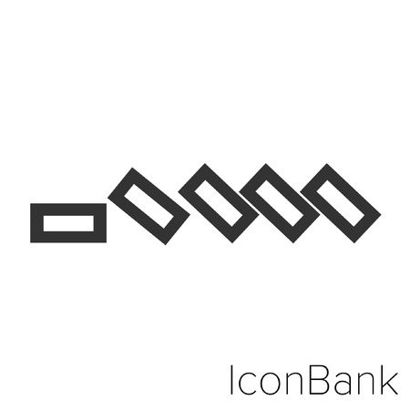 Icon Bank in black and white Illustration.のイラスト素材