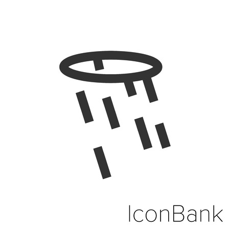 Icon Bank hole in black and white Illustration.のイラスト素材