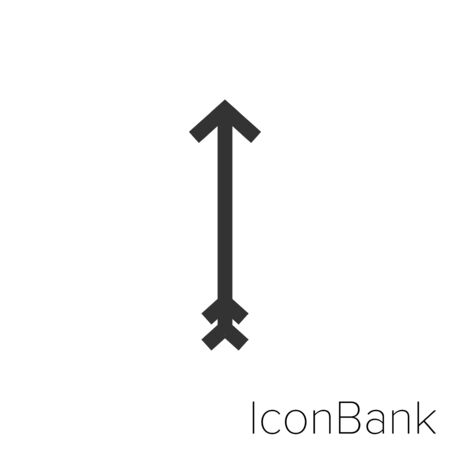 Icon arrow in black and white Illustration.のイラスト素材