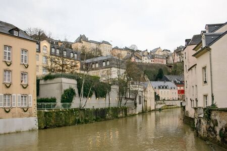 old town of Luxembourg in the heart of western Europeの写真素材