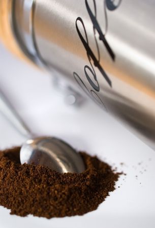 Coffee with spoonの写真素材