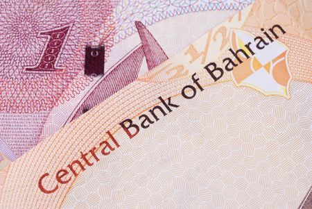 Kingdom of Bahrain currency banknotesの写真素材