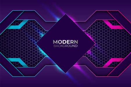 Modern Pink and Blue Glow Backgroundのイラスト素材