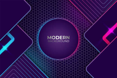 Premium Modern Diagonal Pink and Blue Glow Backgroundのイラスト素材