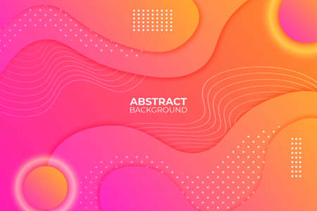 Modern Gradient Abstract Orange Backgroundのイラスト素材