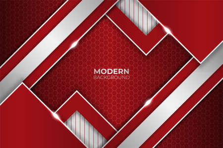 Abstract Modern Square Glow Metallic Maroon and White Backgroundのイラスト素材