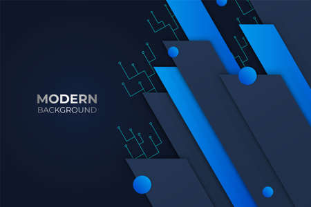 Abstract Technology Blue Background with Diagonal Overlapped Layersのイラスト素材