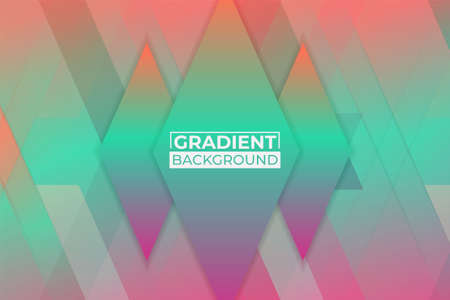 Abstract Diagonal Shiny Diamond Texture Gradient Purple, Green and Orange Background