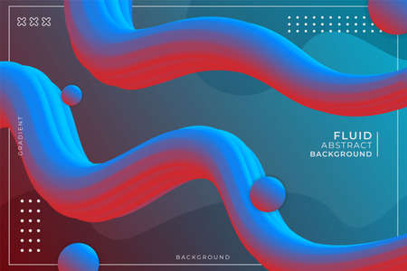 Realistic Dynamic Fluid Gradient Abstract Wavy Liquid Background Maroon and Light Blue