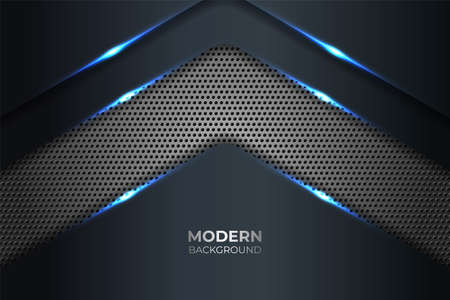 Abstract Modern Technology Shiny Blue with Grey Metallic Backgroundのイラスト素材