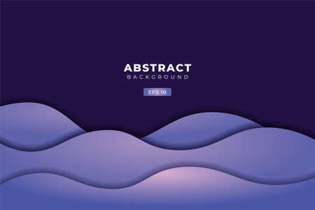Abstract Fluid Geometric Background Dynamic Liquid Shape Overlapped Gradient Purpleのイラスト素材