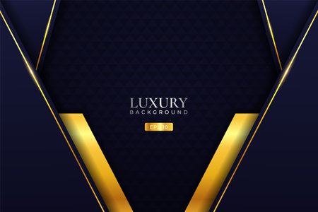 Luxury Background Modern Realistic Diagonal Overlapped Golden Layerのイラスト素材