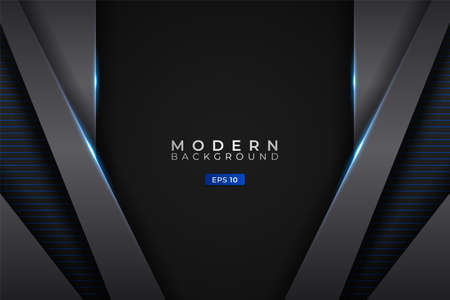 Modern Background Futuristic Technology Glowing Blue Metallicのイラスト素材