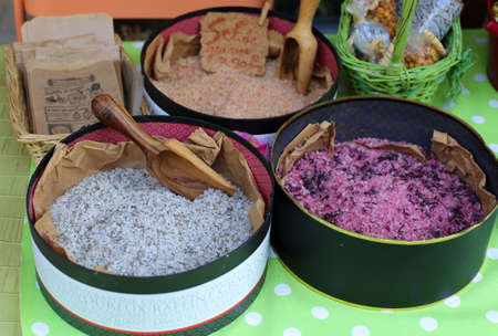 Colored saltの写真素材