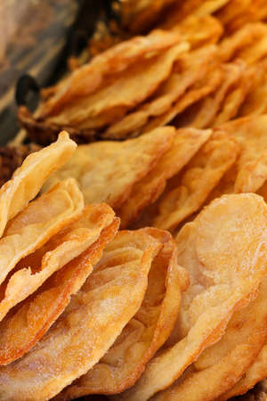 Typical french dessert, fried crepeの写真素材