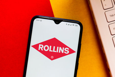 June 29, 2020, Brazil. In this photo illustration the Sempra Energy logo seen displayed on a smartphoneのeditorial素材