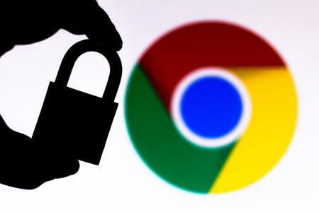 July 11, 2020, Brazil. In this photo illustration a padlock appears next to the iOS (Apple) logo....