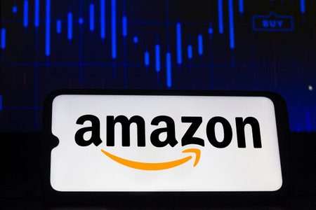 February 12, 2021, Brazil. In this photo illustration the Daraz logo seen displayed on a smartphone screenのeditorial素材