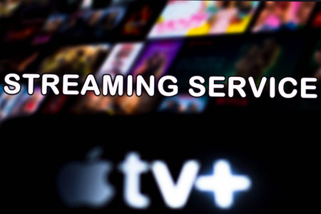 May 22, 2021, Brazil. In this photo illustration the Netflix logo displayed on a smartphone screen.のeditorial素材