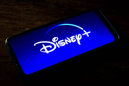 May 22, 2021, Brazil. In this photo illustration the Netflix logo displayed on a smartphone screen.のeditorial素材