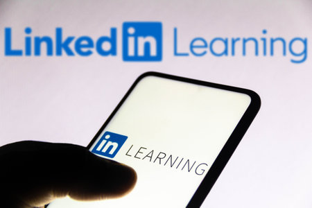November 1, 2021, Brazil. In this photo illustration the Udemy logo displayed on a smartphone and on...