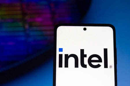 December 6, 2021, Brazil. In this photo illustration the Hi logo seen displayed on a smartphone and on the backgroundのeditorial素材