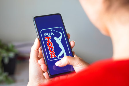July 29, 2022, Brazil. In this photo illustration, the Korn Ferry logo is displayed on a smartphone...