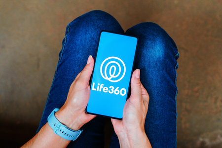 September 18, 2023, Brazil. In this photo illustration, the Life360 logo is displayed on a...