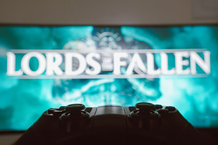 November 1, 2023, Brazil. In this photo illustration, the Lords of the Fallen game logo is displayed...