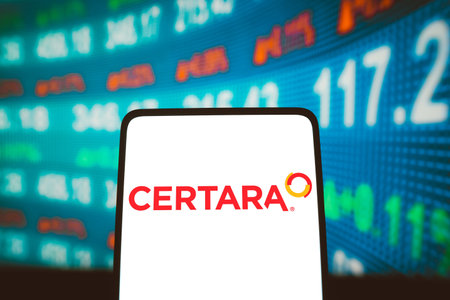 January 22, 2024, Brazil. In this photo illustration, the Certara, Inc. logo is displayed on a...