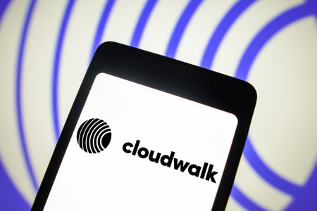 January 25, 2024, Brazil. In this photo illustration, the CloudWalk, Inc. logo is displayed on a...
