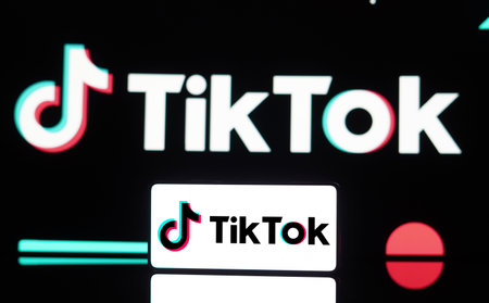 May 6, 2024, Brazil. In this photo illustration the TikTok logo is displayed on a smartphone screen...