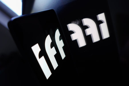 May 7, 2024, Brazil. In this photo illustration, the International Flavors & Fragrances (IFF) logo...