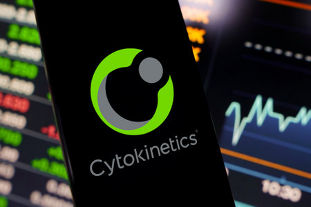 May 25, 2024, Brazil. In this photo illustration, the Cytokinetics, Incorporated logo is displayed on a smartphone screenのeditorial素材