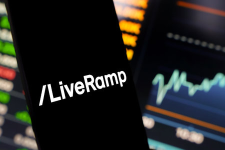 May 25, 2024, Brazil. In this photo illustration, the LiveRamp Holdings, Inc. logo is displayed on a smartphone screenのeditorial素材