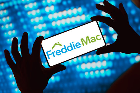May 25, 2024, Brazil. In this photo illustration, the Federal Home Loan Mortgage Corporation (Freddie Mac) logo is displayed on a smartphone screenのeditorial素材
