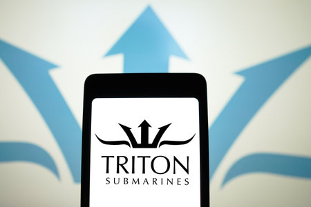 May 30, 2024, Brazil. In this photo illustration, the Triton Submarines logo is displayed on a smartphone screenのeditorial素材