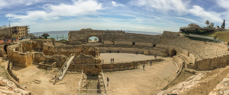 The grandios amphitheater, a construction of the past centuries.