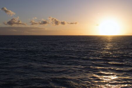 beautiful sunset above the seaの写真素材