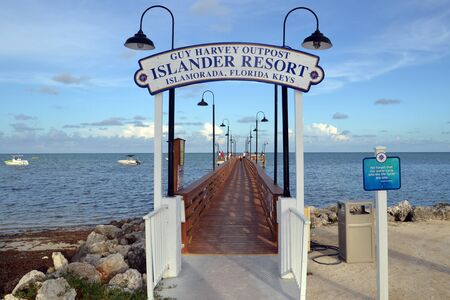 Pier Islamorada Key, Florida, USAのeditorial素材