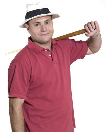 Portrait of a young adult man isolated on whiteの写真素材