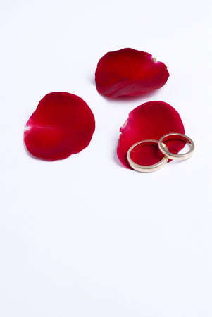 Saint Valentine's concept ( Red petals )の写真素材
