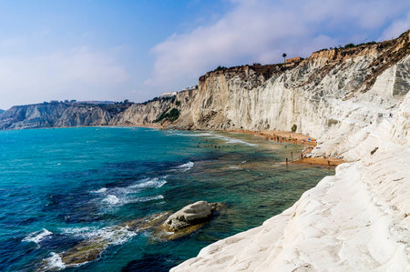 White beach ( Scala dei Turchi - Italy )の写真素材