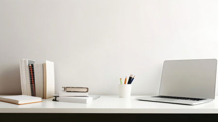 Workspace home office desk supplies on office workplace. AI Generativeの素材