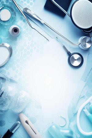 Health insurance for families - stethoscope. Generative AIの素材
