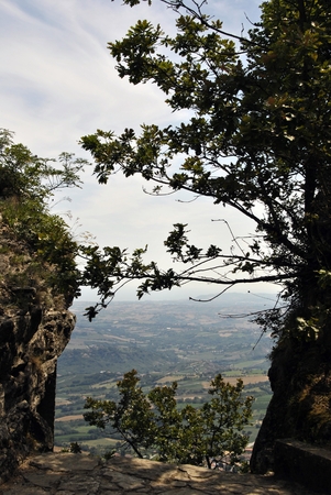 view from the San Marino Towerの写真素材